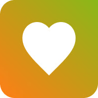 Icône reprennent le logo de l'application cultive mais un coeur pour le côté bienveillance de la marque.  